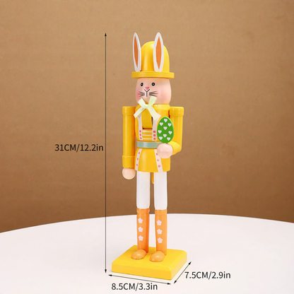 Dekorative Oster-Nussknacker-Figur aus Holz