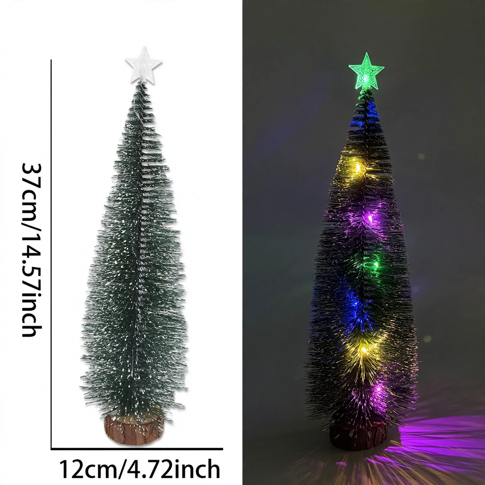 Miniatur-Weihnachtsbaum mit Schnee-Optik