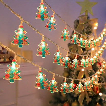 LED-Weihnachts-Lichterkette mit Motiven