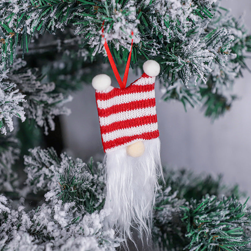 Stoff-Weihnachtsanhänger Wichtel-Set