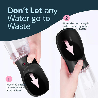 Tragbare 2-in-1 Wasser- und Futtertasse für Haustiere