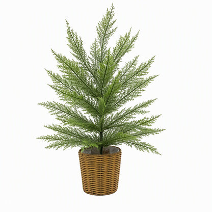 Künstlicher Norfolk-Tannenbaum im Korb, 45-120 cm