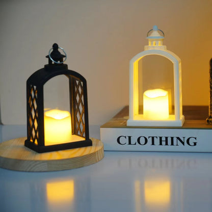 Dekorative LED-Laterne mit Flammeneffekt