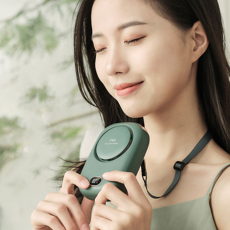 Stiller blätterloser Halsventilator mit digitaler Anzeige | Brehn