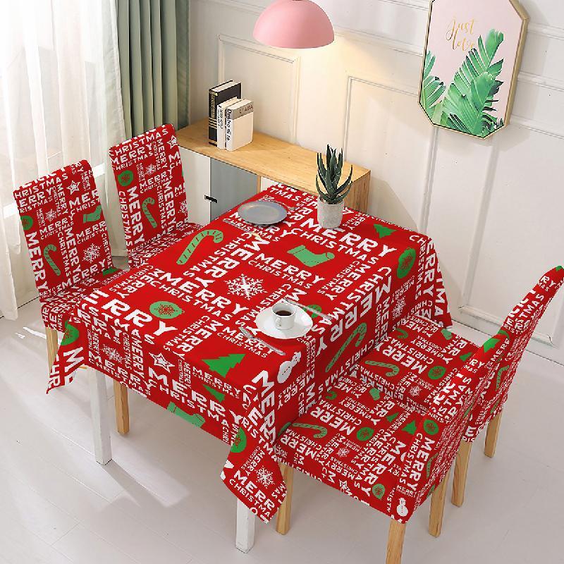 Brehn | Weihnachtsdekoration Tischdecke Stuhlhülle