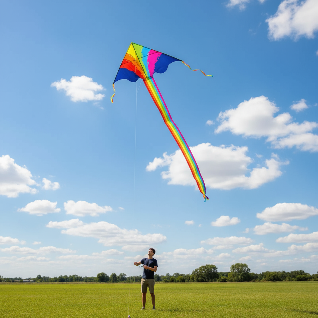 Brehn | Bunter Longtail Outdoor Regenbogen Drachen