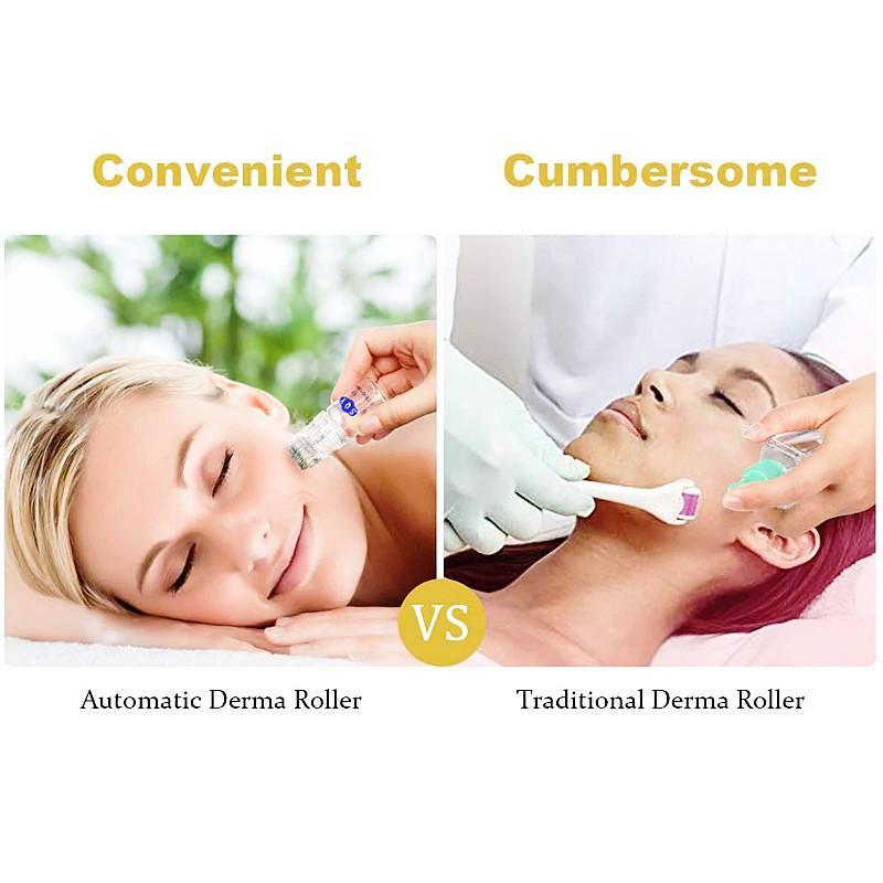 Brehn | Automatisches Mikro-Nadel Derma Roller Derma-Roller -0,25mm Titan-Mikronadel Hautpflege-System