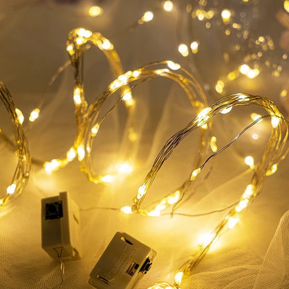LED-Kupferdraht-Lichterkette für Dekorationen