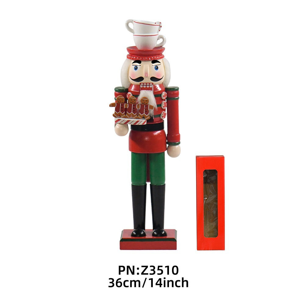 Nussknacker Dekofigur, Holz, 35 cm