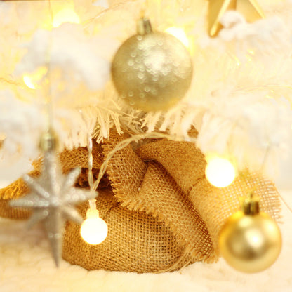 Beflockter Mini-LED-Weihnachtsbaum, 50 cm