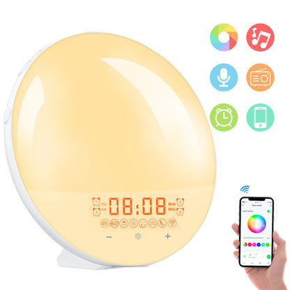 LED-Wecklicht mit Sonnenaufgangssimulation und App-Steuerung
