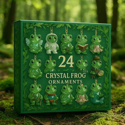 Weihnachts-Adventskalender mit Frosch-Anhängern
