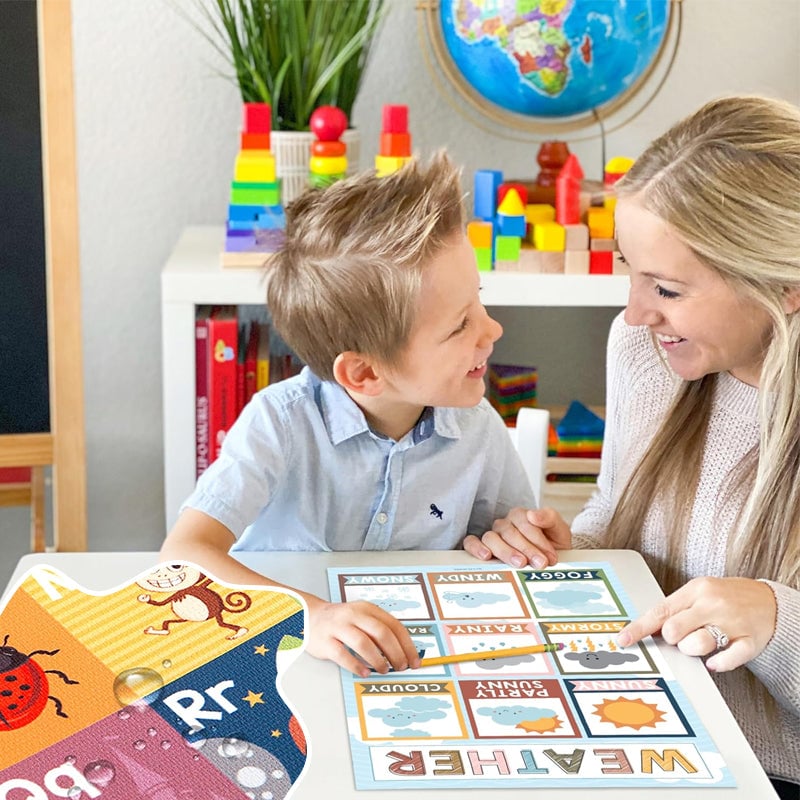 Brehn | 📚Boho PreK Bildungsplakate 16 Stück