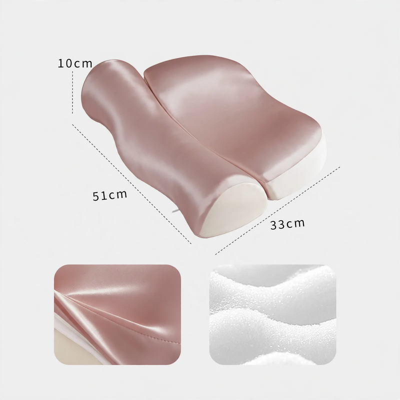 Nackenstützkissen aus Gedächtnisschaum, B-Form