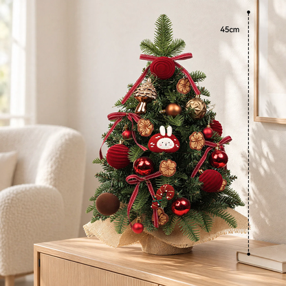 Mini-Weihnachtsbaum für den Tisch mit Beleuchtung