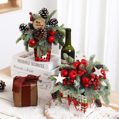 Kleine Tisch-Weihnachtsbaum-Dekoration, 25 cm