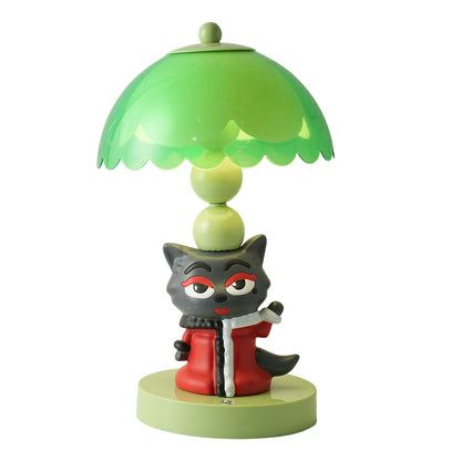 Cartoon Rote Wölfin Tischlampe
