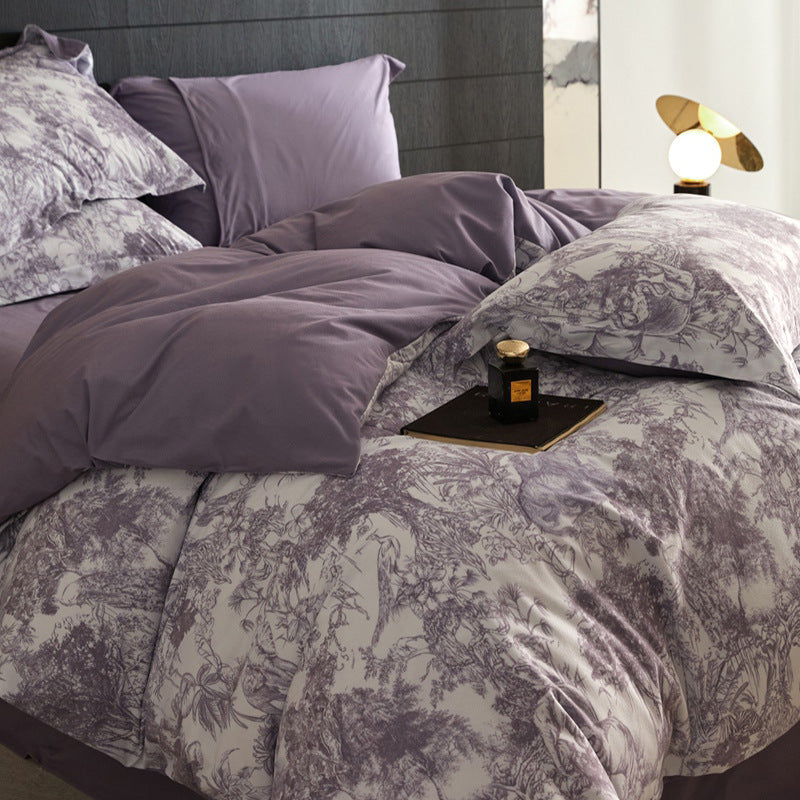 Milchfaser-Fleece Bettwäsche-Set, 4-teilig, verschiedene Designs