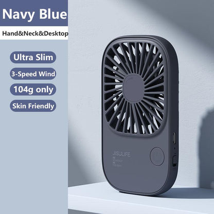 Mini Handheld USB wiederaufladbarer Ventilator mit 3 Geschwindigkeiten, tragbarer Wimpernventilator & Tischständer | Brehn