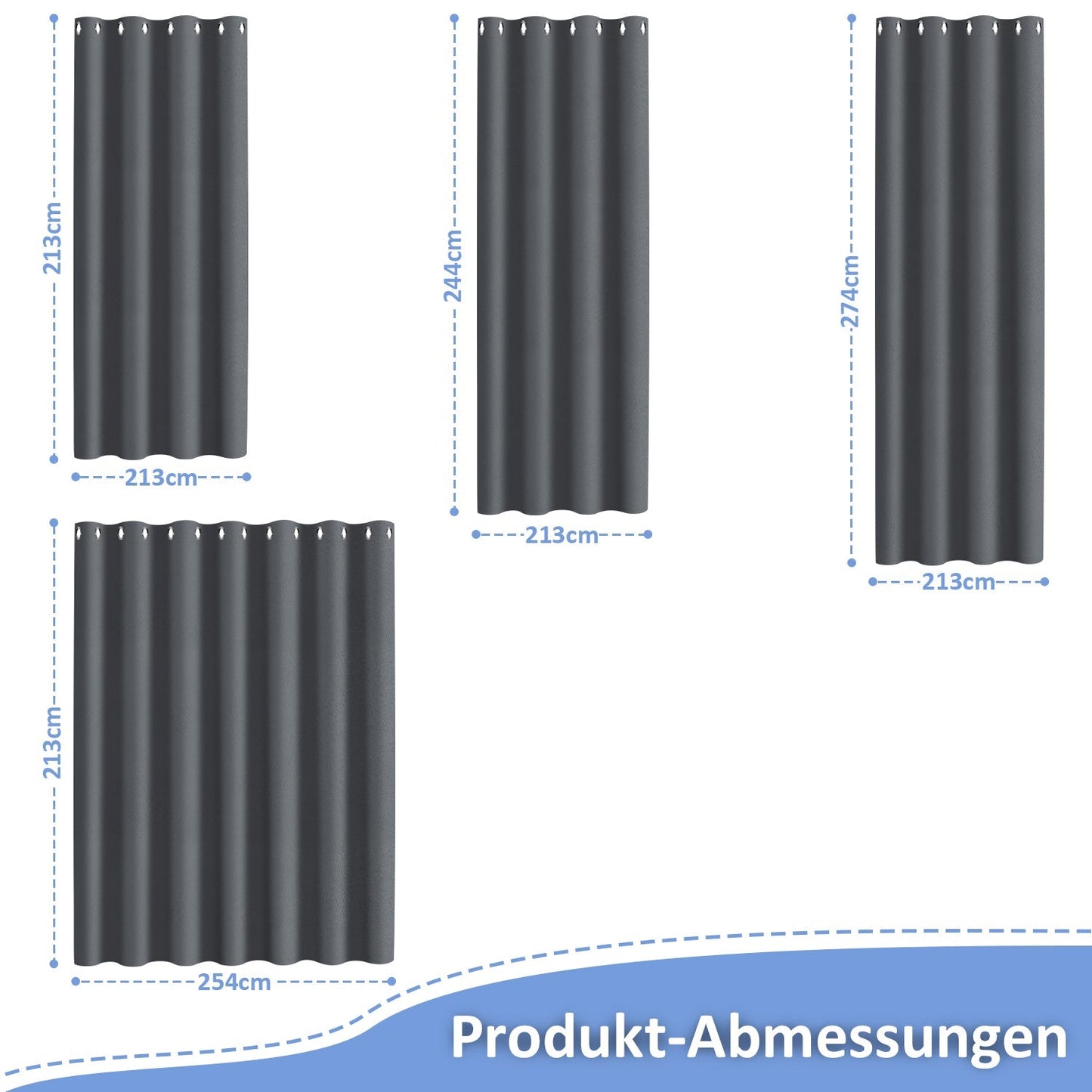 Outdoor Vorhang Wasserdicht mit Ösen | Brehn