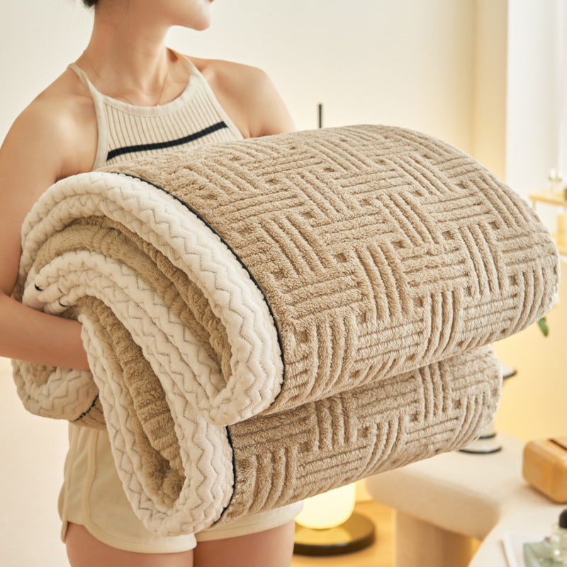 Weiche Korallenfleece-Wohndecke, verschiedene Größen