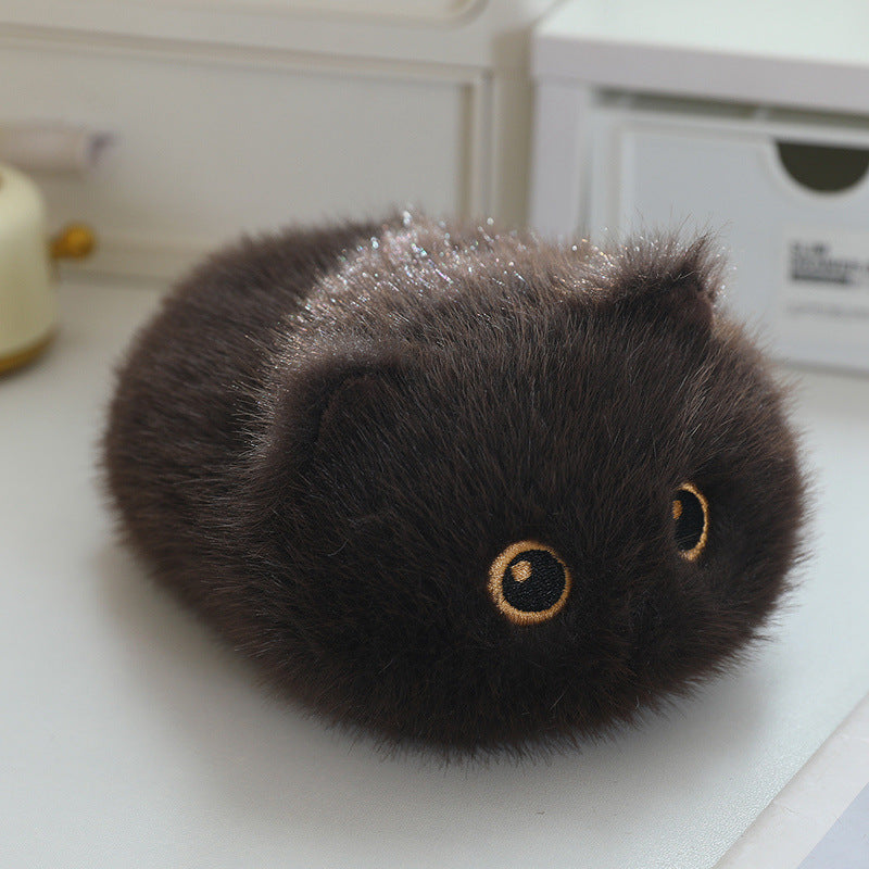Flauschige Katzen-Kuschelkissen, 20 cm