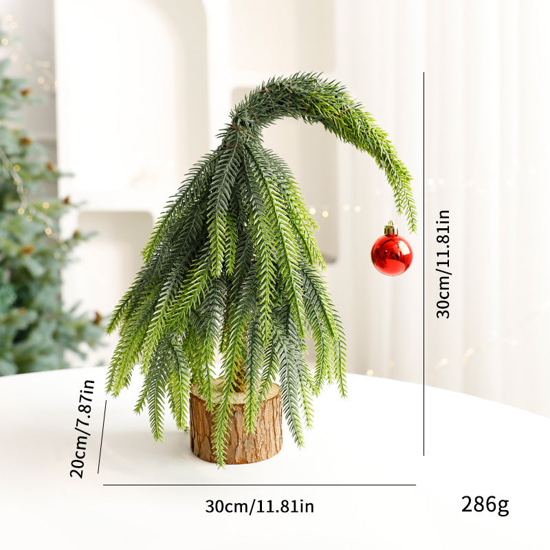 Dekorative Mini-Weihnachtsbaum-Tischdekoration