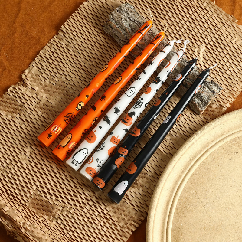 Halloween-Duftkerze, 25 cm, mit Motiven