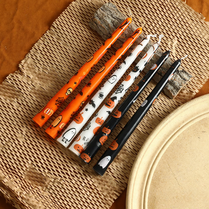 Halloween-Duftkerze, 25 cm, mit Motiven