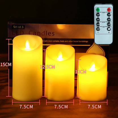 LED-Echtwachs-Optik-Kerzen mit Flackereffekt