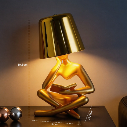 Abstrakte Lesefigur Tischlampe Luxus