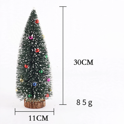 Mini-Weihnachtsbaum mit Beflockung und Perlen