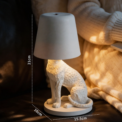 Kauernde Leopard Tischlampe