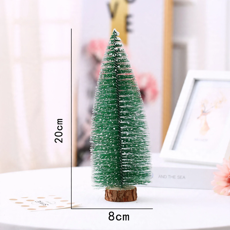 Mini-Weihnachtsbaum, Tischdekoration mit Schnee-Effekt