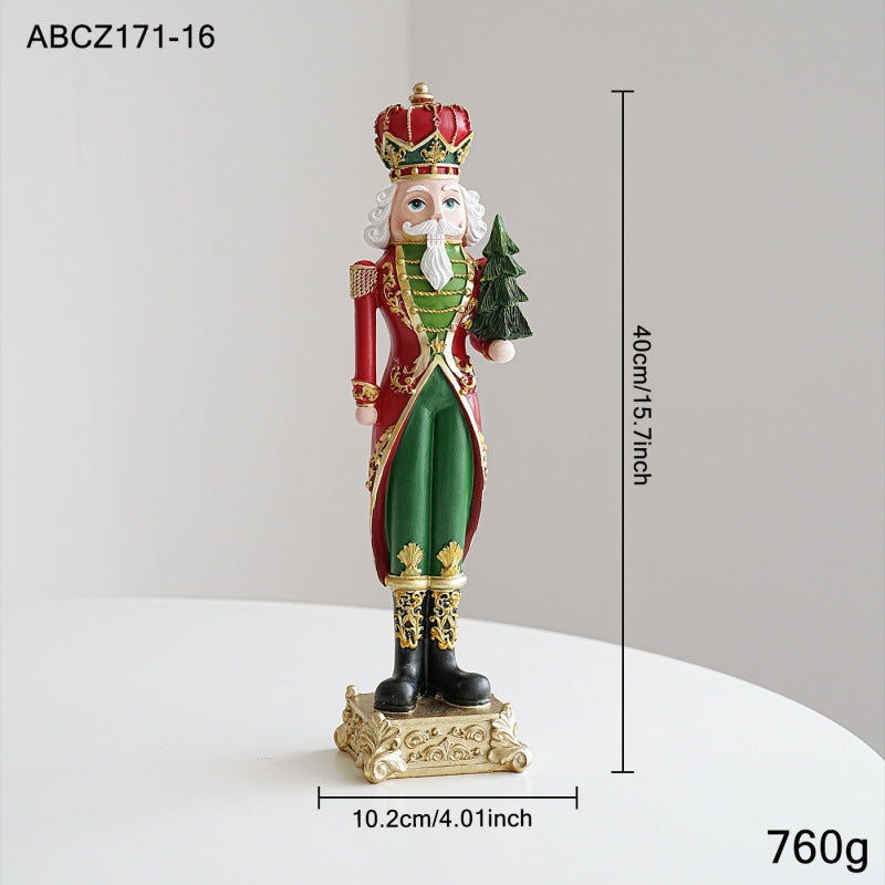 Dekorative Weihnachtsfigur aus Kunstharz