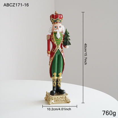 Dekorative Weihnachtsfigur aus Kunstharz