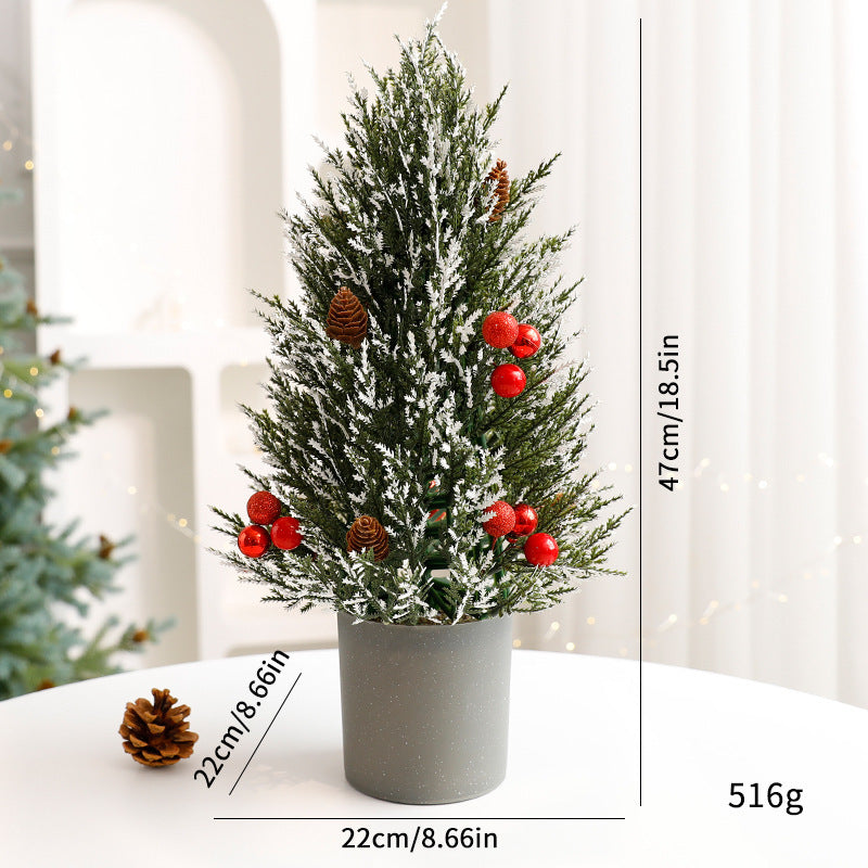 Dekorative Mini-Weihnachtsbaum-Tischdekoration