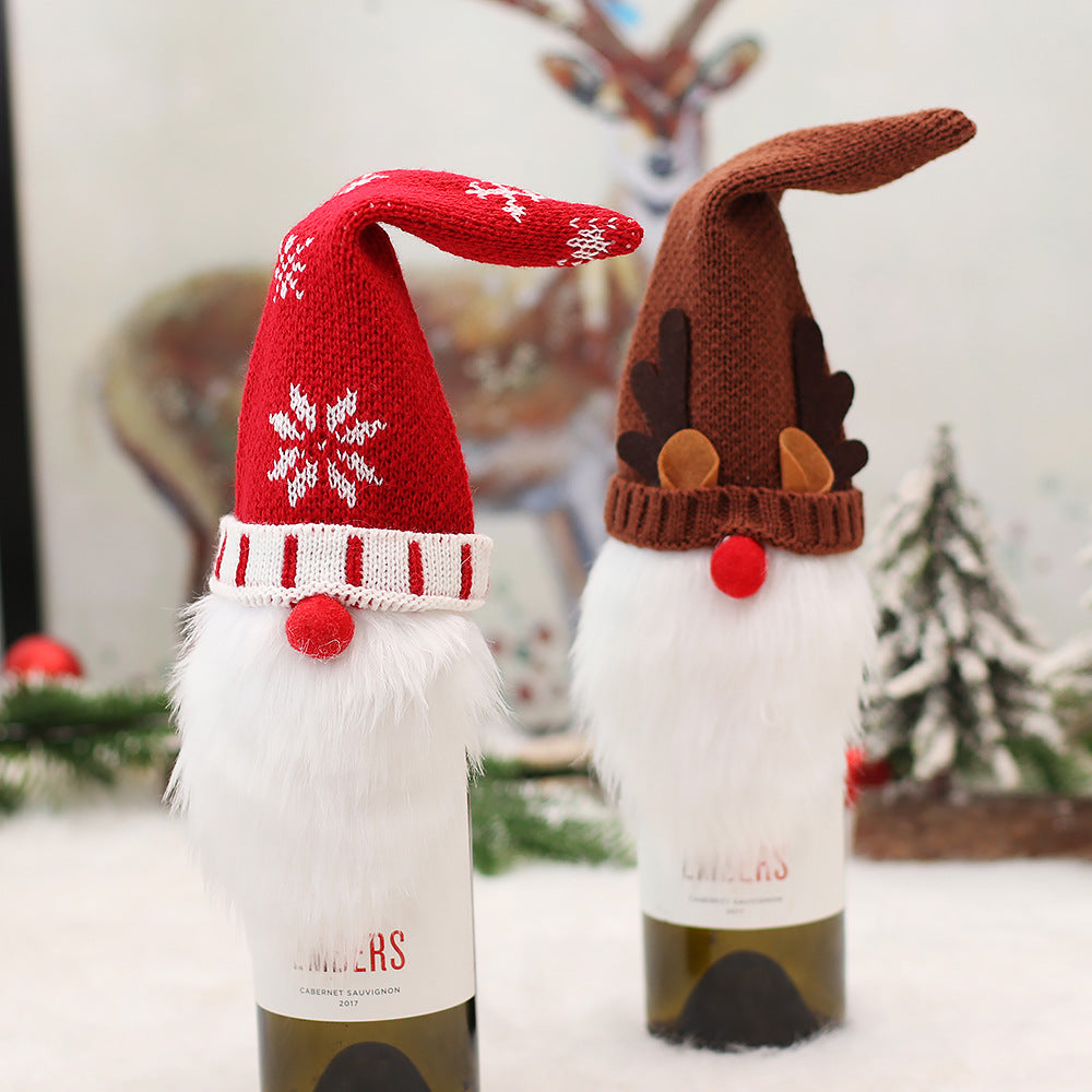 Weihnachts-Wichtel Flaschenüberzug, Polyester