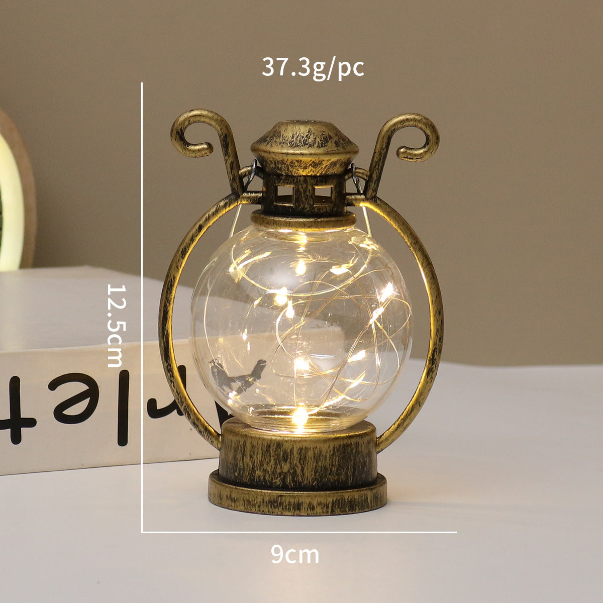 LED-Windlicht im Retro-Stil, dekorative Tischleuchte