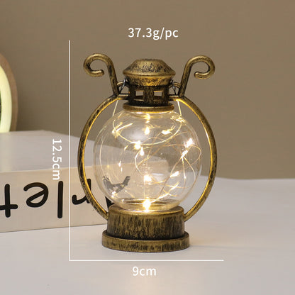 LED-Windlicht im Retro-Stil, dekorative Tischleuchte