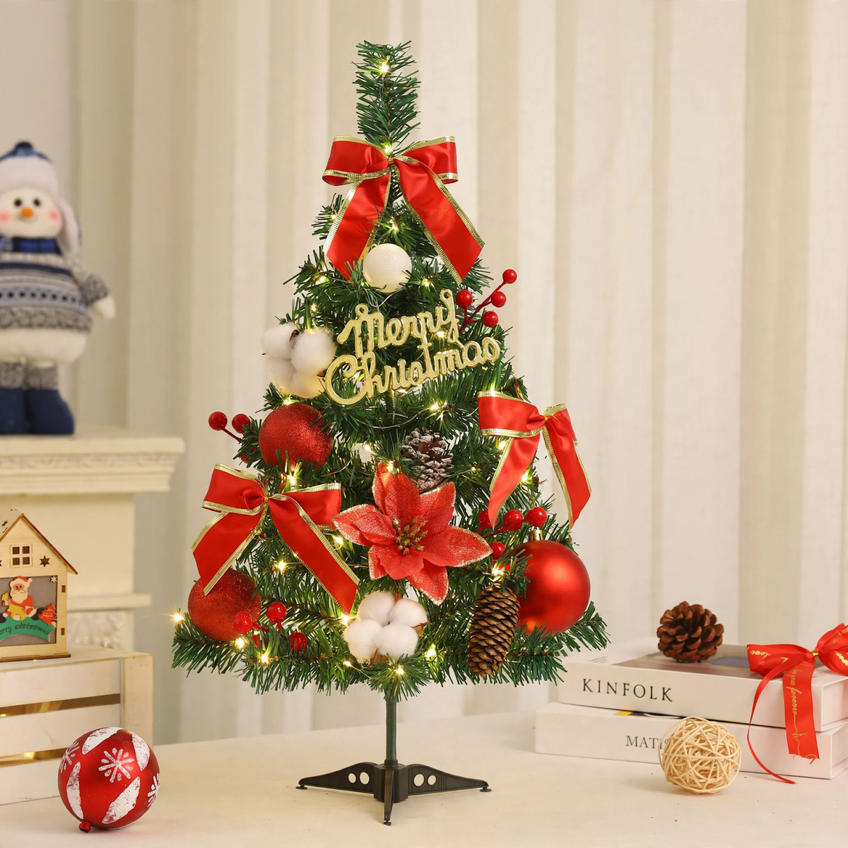 Mini-Weihnachtsbaum-Set, 45 cm oder 60 cm