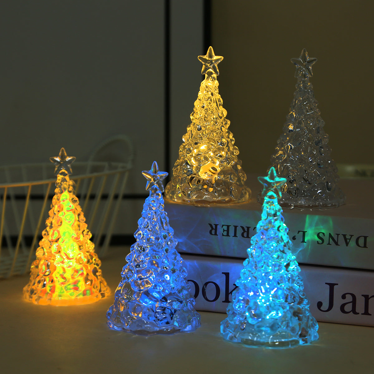 LED-Nachtlicht in Stern-Weihnachtsbaum-Form