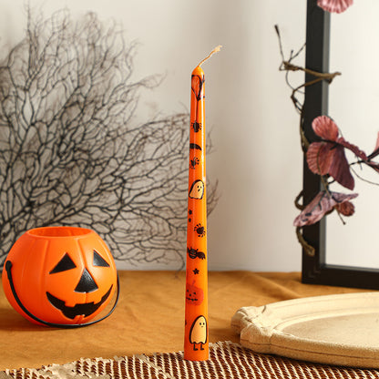 Halloween-Duftkerze, 25 cm, mit Motiven