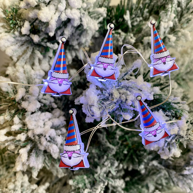 LED-Weihnachts-Lichterkette mit Motiven, 3 m