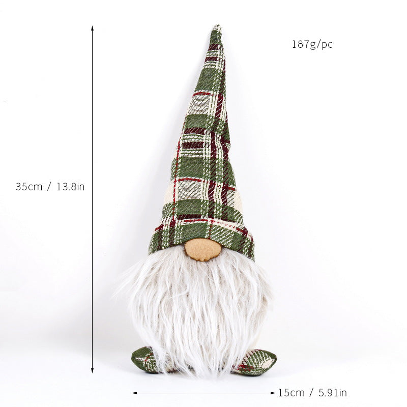 Weihnachts-Wichtelfigur, dekorative Stoffpuppe
