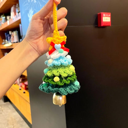 Gehäkelter Mini-Weihnachtsbaum-Anhänger