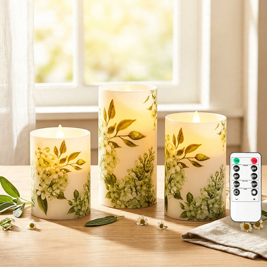 Wiederaufladbare LED-Kerzen im 3er-Set