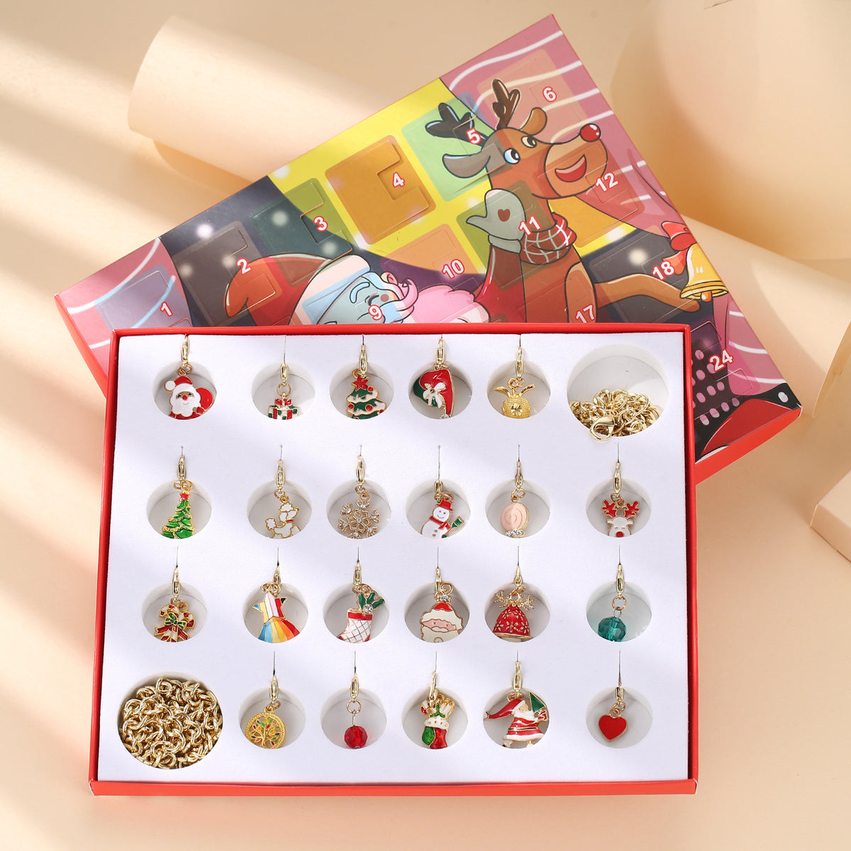 DIY-Schmuck-Adventskalender mit Perlen