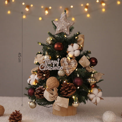 Kompakter PE-Weihnachtsbaum mit Beleuchtung, 45-90 cm