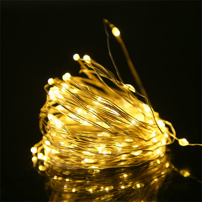LED-Kupferdraht-Lichterkette mit Batteriebetrieb